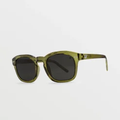 Earth Tripper Green Sunglasses (Gray Polar Lens) - GREEN