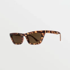 Peace Punk Matte Tort Sunglasses (Bronze Lens) - MARTINI OLIVE