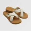 Volcom Double Cross Sandals - CREAM -Volcom Store W0812501 CRM F